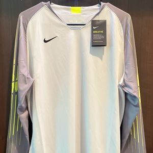 Nike Gardian II Goalkeeper Jersey Mens Size L NWT Gray